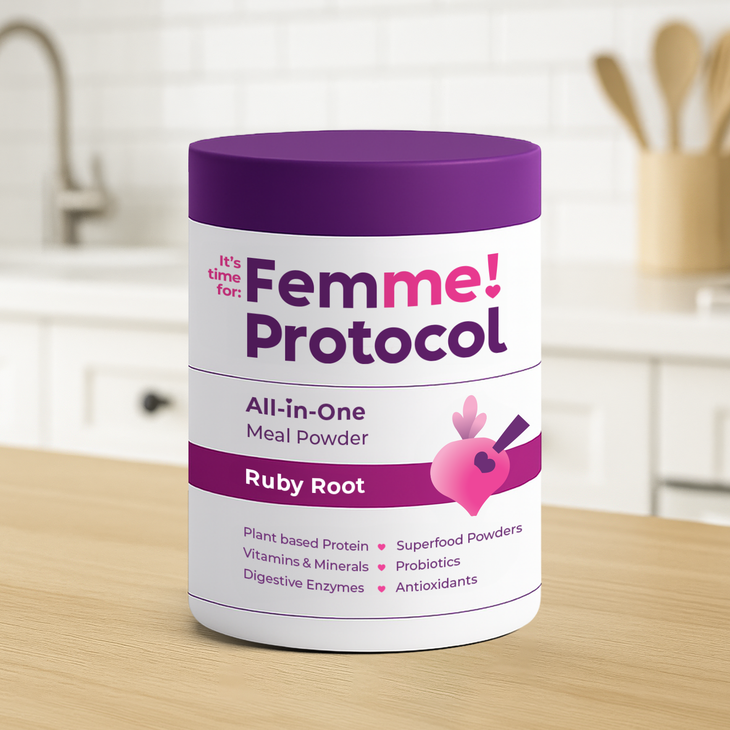 Femme Protocol All in One Meal Powder Ruby Root 600g – 10 Servis ...