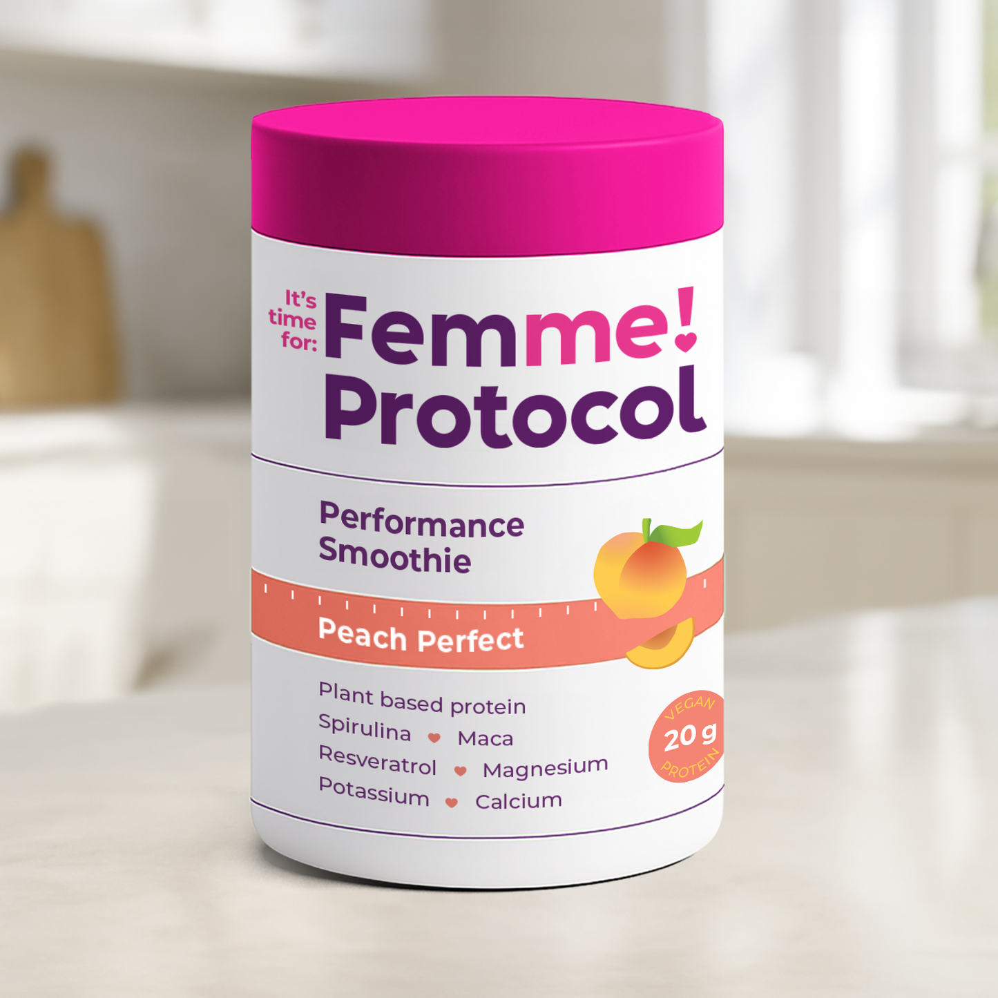 Femme Protocol Performance Smoothie Peach Perfect