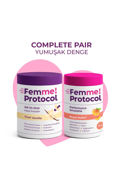 Complete Pair Yumuşak Denge: Cool Vanilla + Peach Perfect