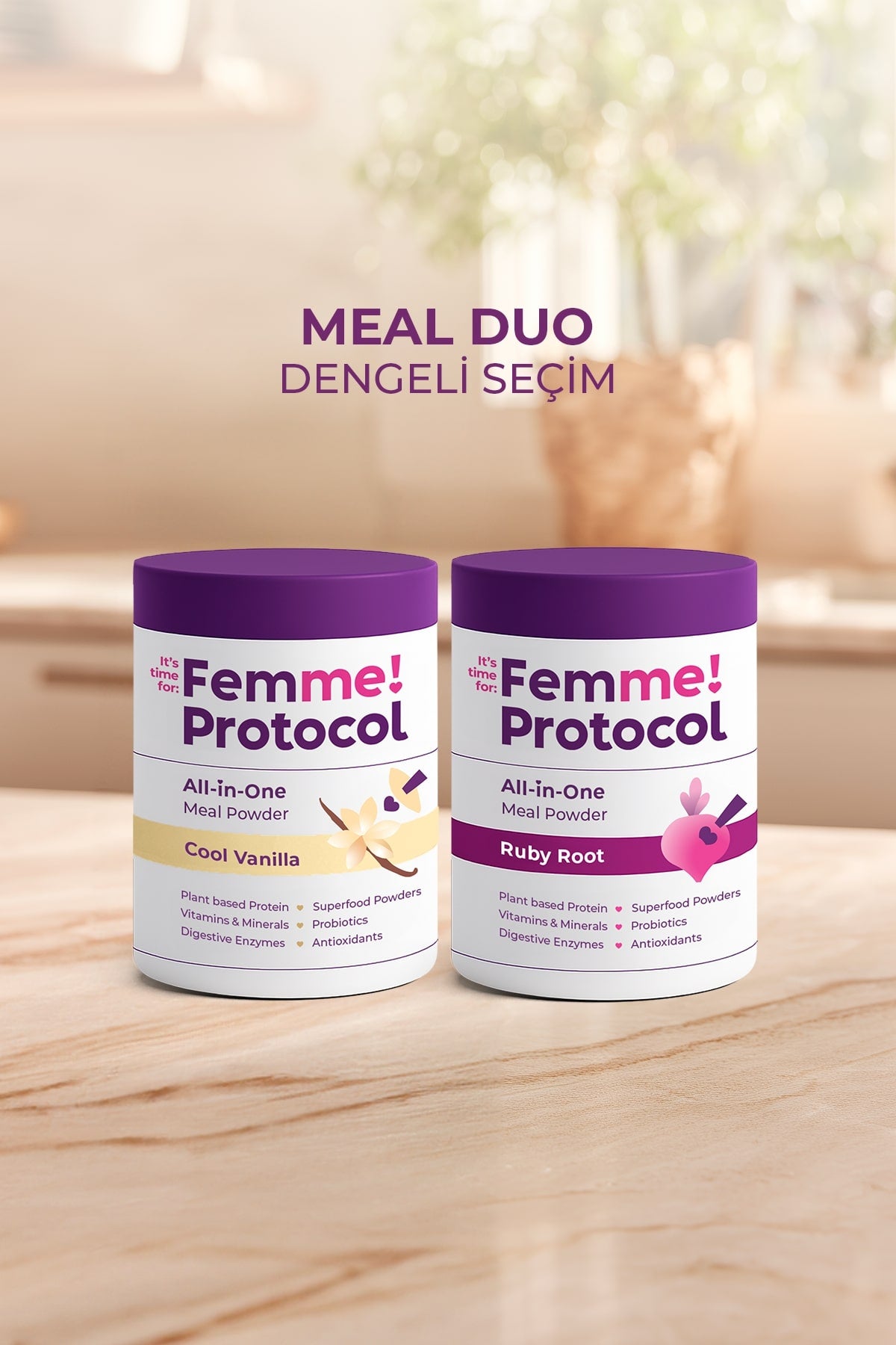Meal Duo Dengeli Seçim: Cool Vanilla + Ruby Root