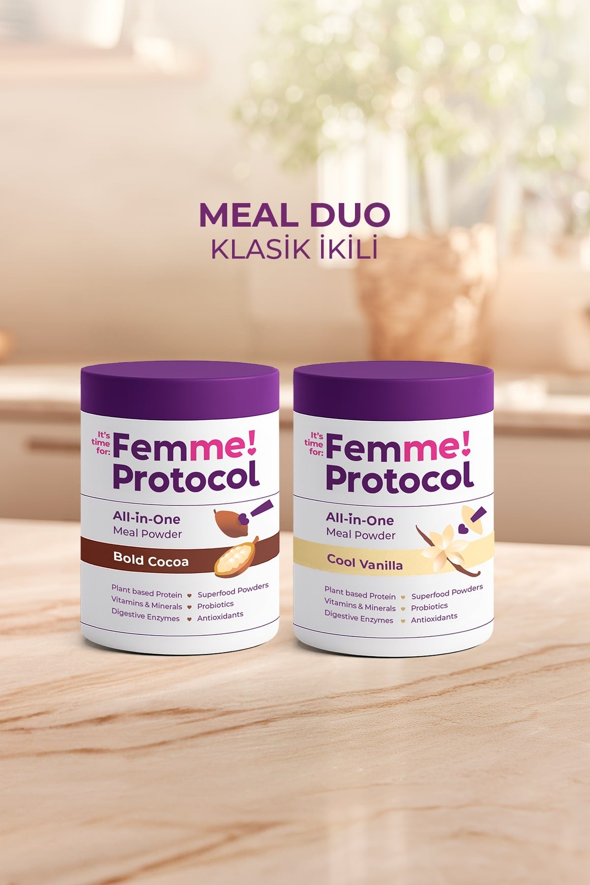 Meal Duo Klasik İkili: Bold Cocoa + Cool Vanilla