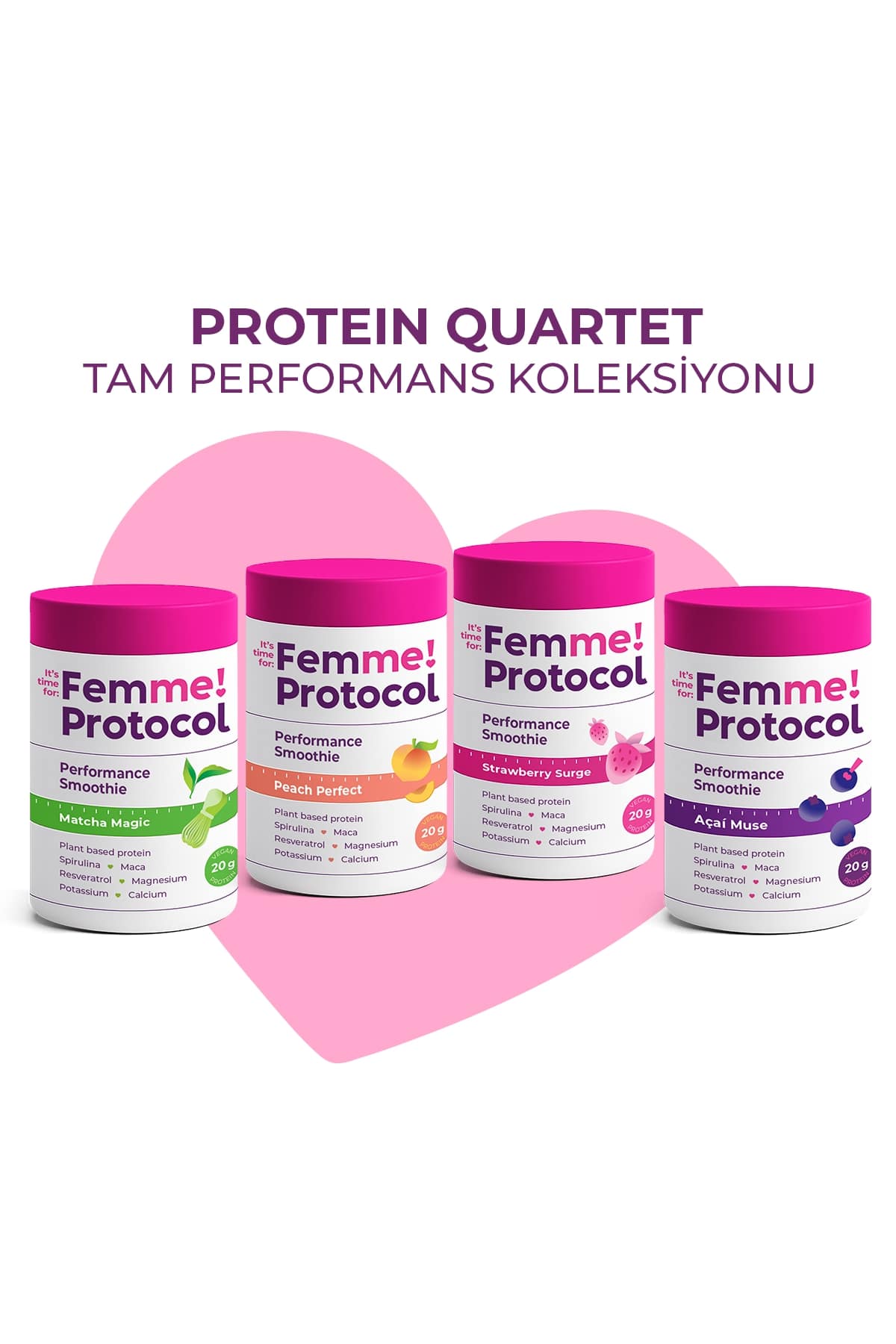 PROTEIN QUARTET - 4'LÜ PERFORMANCE SMOOTHIE PAKETİ