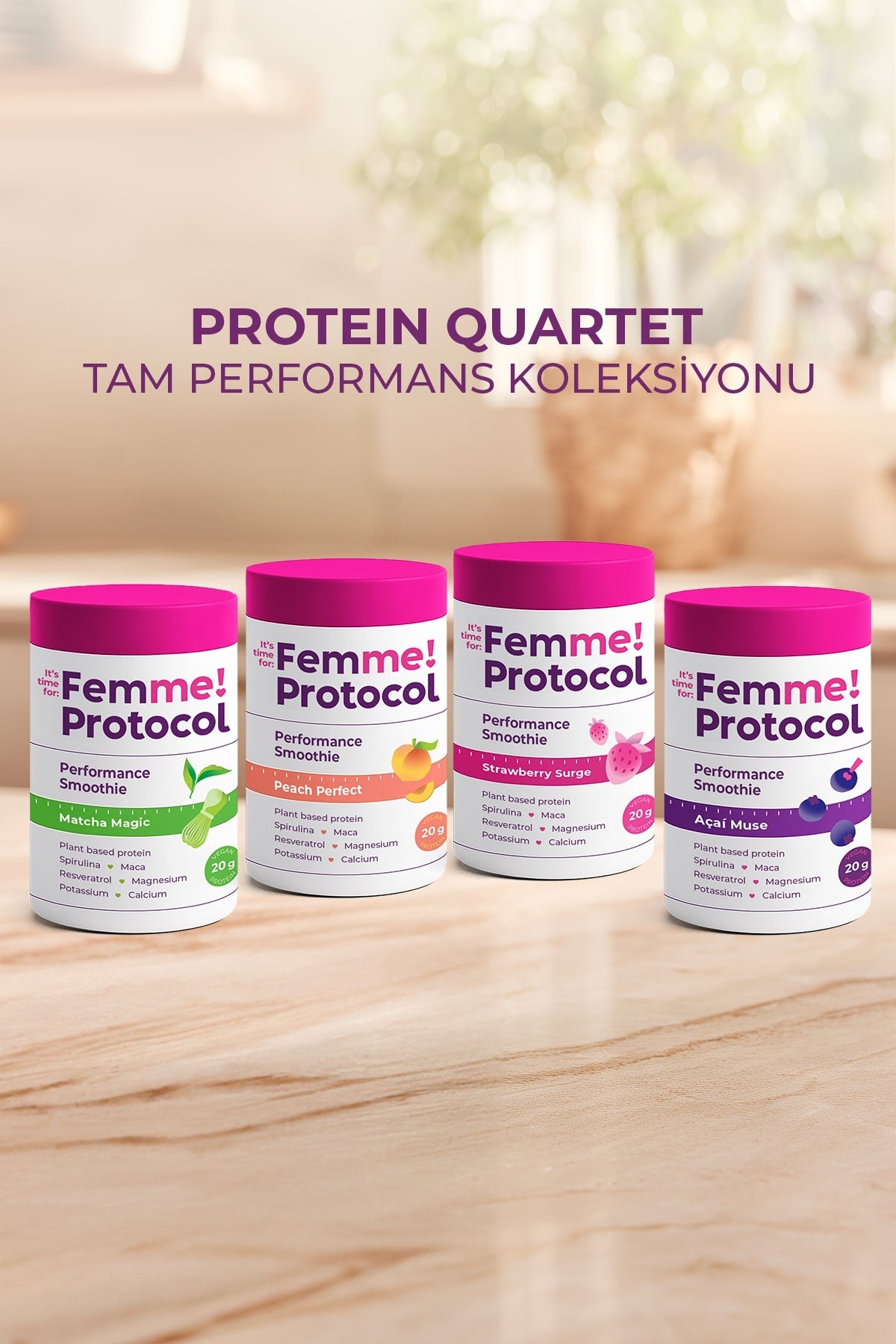 PROTEIN QUARTET - 4'LÜ PERFORMANCE SMOOTHIE PAKETİ